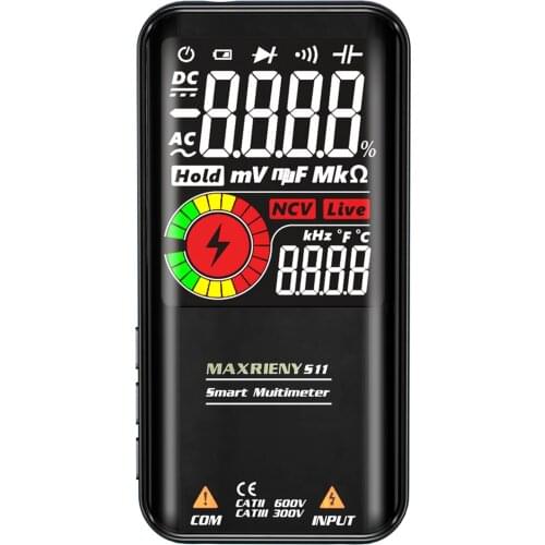 S10/S11 Multimeter 3.3Inch LCD Display Temperature NCV Voltage Resistance Capacitance Frequency Duty Ratio Diode Continuity Test