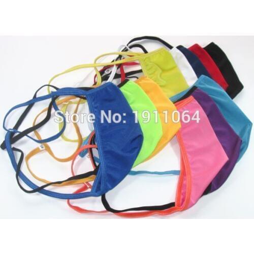 Mens Contoured Pouch String Thong Low Rise T Back Stretchy Swim mens underwear g1791