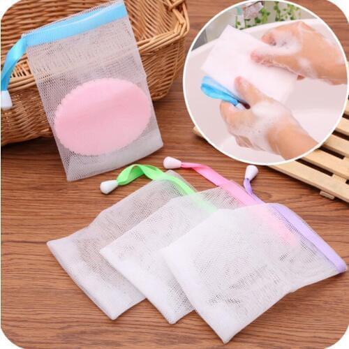 Handmade Soap Bubble Foaming Net Cleansing Cream Cleansing Soap Wash Soap Bubble Bag Net Bag LX4775