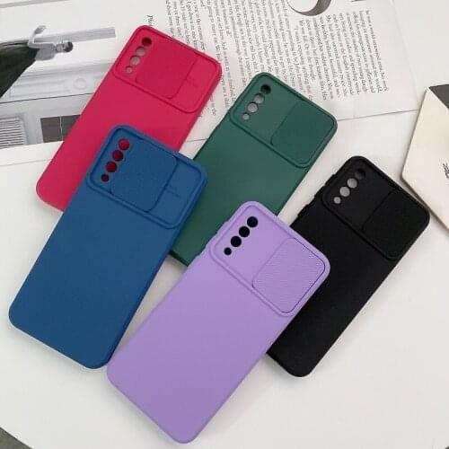 New Style Push Window Sliding Phone Case Soft Silicone Camera Lens Protection Cover For Samsung Galaxy A52 A72 A51 A71 4G 5G