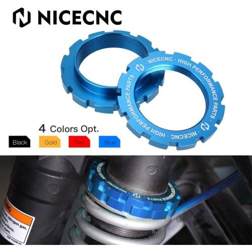 NICECNC Pair Infinite Shock Spring Preload Adjustment Meant For Yamaha Raptor 700 YFZ450 YFZ 450 Aluminum Accessories