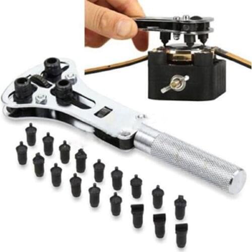 Wrist Watch Case Opener Adjustable Screw Back Remover Wrench Claw Watch Repair Tool Metal Case Open Wrench Wrist Repair Tool