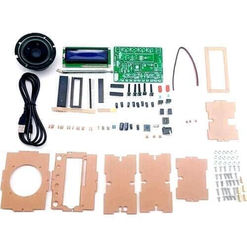 DIY Radio Electronic Kit 51 Single-Chip FM Digital Sound Machine, Level Indicator Can Be Controlled Separately
