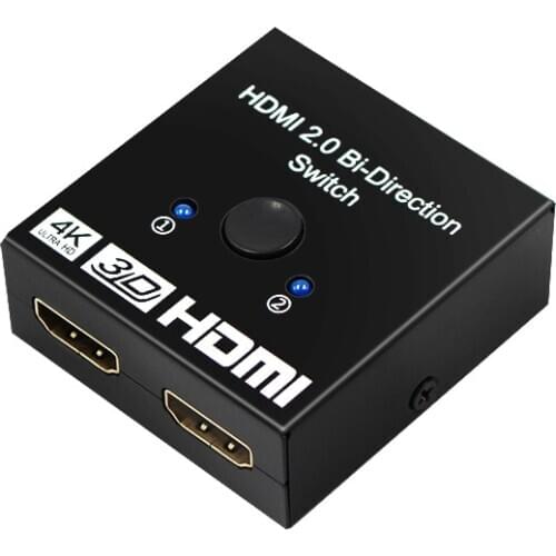 HD 1x2/2X1 Splitter Bi-Direction 2 in 1 out, 1 in 2 out Dual Display HDI Switch 2.0 For HDTV DVD PS3 Xbox