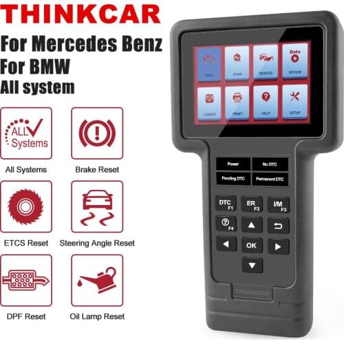 THINKCAR ThinkScan OBD2 Automotive Scanner Professional Code Reader Full System Oil DPF EPB Car Diagnostic Tool for BENZ BMW