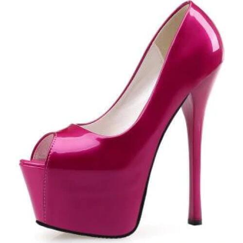 2019 Platform Pumps Women Shoes Sexy Extremely High Heels 15CM Female Shoes Bridal Stiletto Ladies Wedding Party Shoes Gold Pink