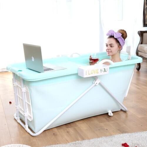 Lengthen Folding Portable Insulated Bathtub for Adults Inflatable Bath Straight leg Bathtub Food grade non-toxic Soft material