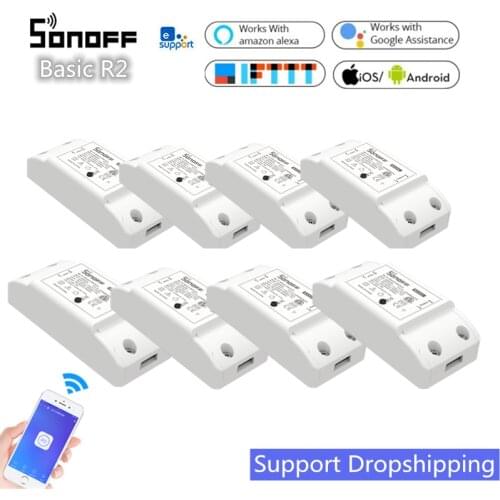 SONOFF BASIC R2 Wifi Timer Smart DIY Mini Switch Support EWelink APP Wireless Home Automation Compatible With Google Home Alexa