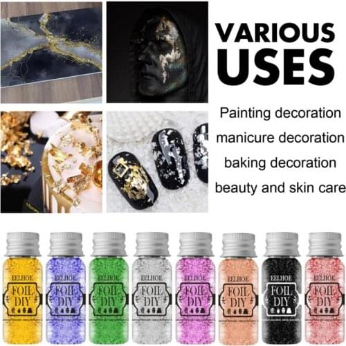 Gold Foil Paper Craft Design Paper Gilding Imitation Gold Sliver Copper Foil Papers DIY Craft Decor Leaf Leaves Sheets Decor