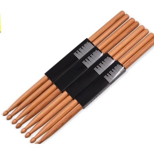 1 pair Professional Drum Sticks Wooden Classic 5A Drumsticks Hickory Walnut Wood 5A Drumsticks Musical Instruments Drum Sticks