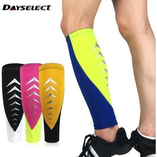 1PCS Pro Sports Silicone Anti-skid Leg Calf warmers Support Compression Brace Pad Protector Sport Basketball Leg Sleeve