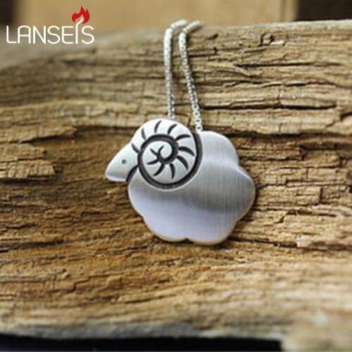Lanseis10pcs Handmade cute Sheep Pendant, women necklace Lovely Sheep Pendant, Anniversary, Birthday, Christmas jewelry Gift