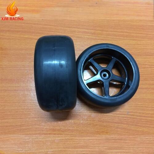 2x Front Slick Tires Width-63 Mm for FG 1/6 Rc Car
