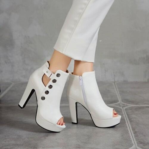 2021 summer new fashion super high heel womens shoes thick bottom waterproof platform thick heel hollow Roman high heel open to