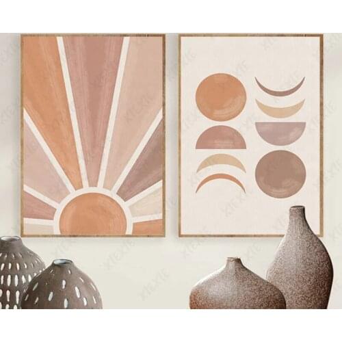 Abstract Geometric Pattern Poster Minimalism Decoration Wallpaper Home Canvas Painting Wall Art for Bedroom and Living Room