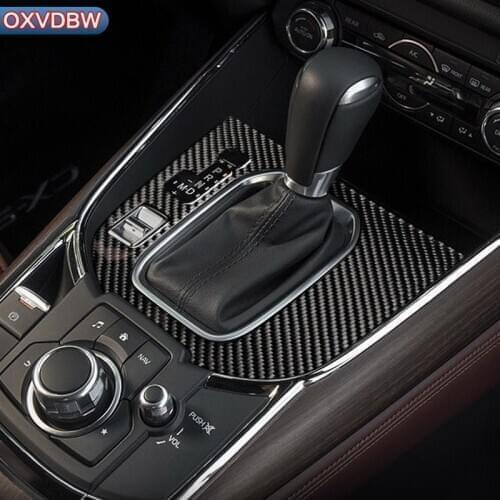 For Mazda cx9 2016 2018 2019 2020 LHD RHD accessories Car interior decoration Carbon Fiber Central Gear car door Panel Stickers