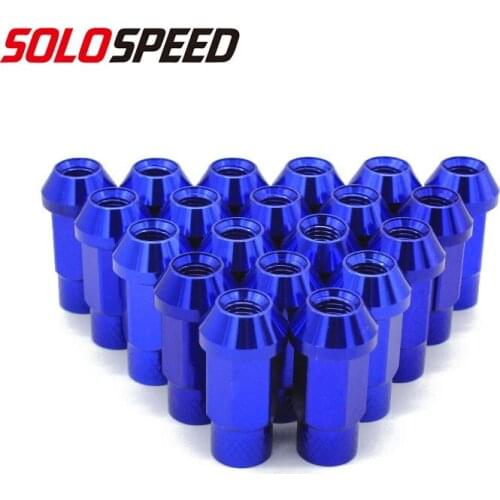 20Pcs/Set 50mm Aluminium JDM Racing Wheel Lug Nuts M12X1.25,M12X1.5
