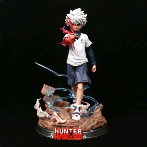 27cm Hunter x Hunter Anime Figure Gon Freecss & Killua Zoldyck Action Figure Gon Freecss Figure Killua Zoldyck Figurine Toys