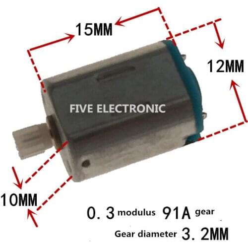 Free shipping! 5pcs/lot Ordinary W2 N20 DC motor 1.5-4.5V Use for all kinds of DIY production, toy