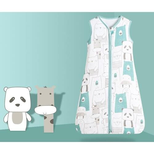 Baby Sleeping Bag Cotton Gauze Sleeveless Vest Newborn Child Anti-kick By The Baby Summer Thin Air-conditioned Room Full Moon