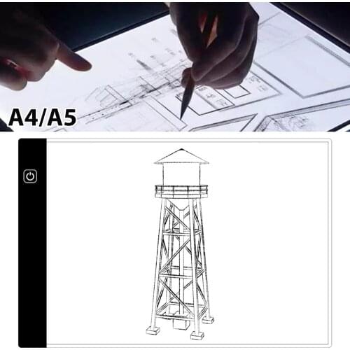 Handwriting Board A4 A5 Copy Table Luminous Drawing Board Transparent Writing Table l Copying Anime Manga Sketch Drawing Board