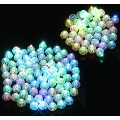 JX-LCLYL 50/100Pcs Mini LED Light Bulb For Paper Lantern Balloon Party Wedding Decor