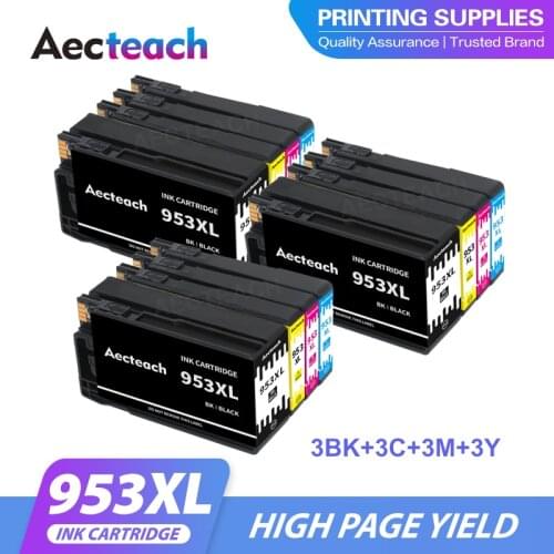 Aecteach Comaptible for HP Printer for hp953 953XL Full Ink Cartridge for HP Officejet Printer 8720 8725 8728 8730 8740 7730