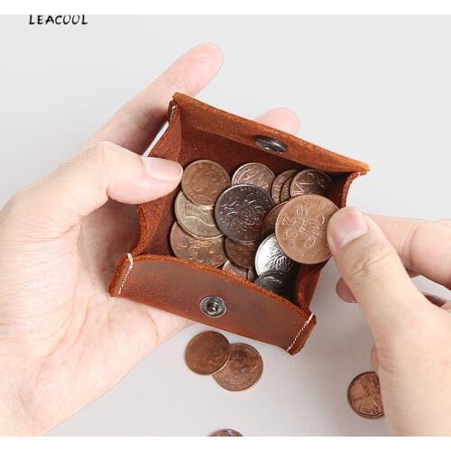 LEACOOL Genuine Leather Women Wallet Coin Purse Brand Designer Female Leather Wallet Mini Women Purse Coin Pocket