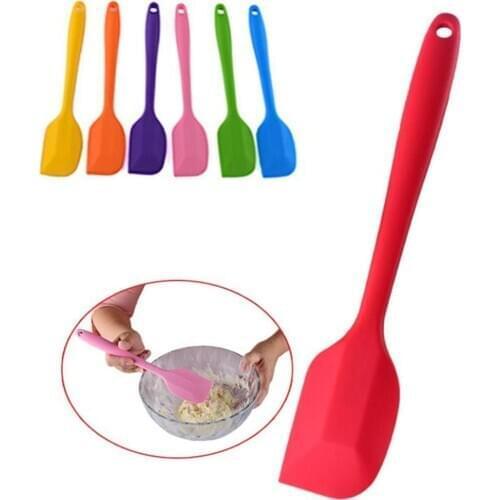 26cm Multicolor Large Size Non Stick Butter Cooking Silicone Spatula Cookie Pastry Scraper Cake Baking Spatula Silicone Spatula