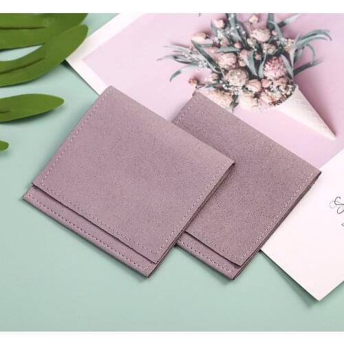 Microfiber Jewelry Pouches Envelope Bag for Rings Earings Necklace Luxury Jewellery Packaging Christmas Wedding Favor Gift Bag