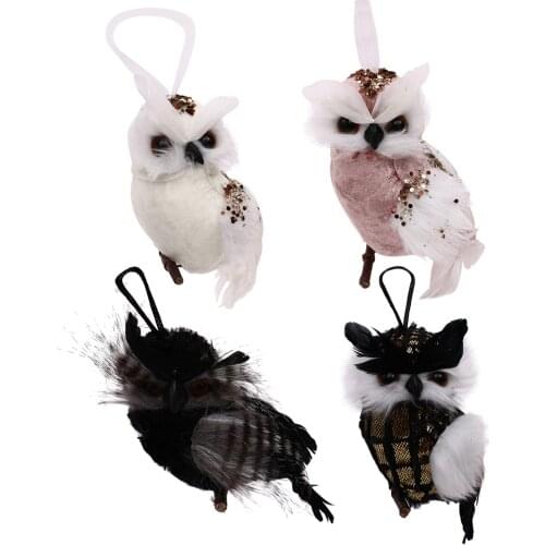 Cute Owl Statue Home Outdoor Garden Patio Wedding Decoration Props Kids Gift