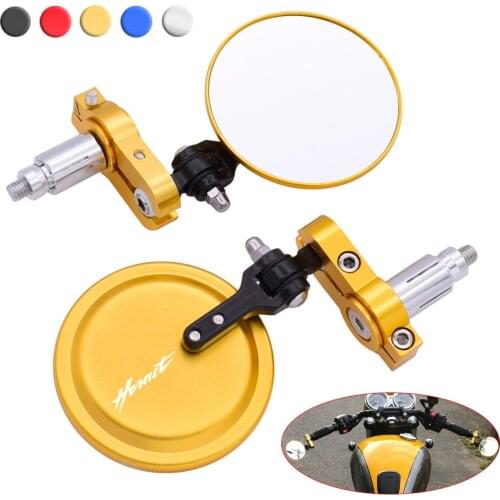 Motorcycle CNC Aluminum Rearview Mirrors " Handle Bar End 7/8"For Honda CB600F CB599 CB650F Hornet 250 cb400 Hornet CB 599 600