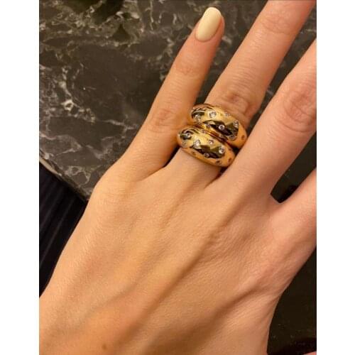 Timeless Wonder Fancy Zirconia Solid Geo Band Rings for Women Punk Gothic Boho Ins Designer Top Rare Egirl Emo Date Korean 7357