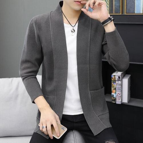 New Arrival Mens Cardigan Sweater Jumpers Fashion Cardigan Sweaters Men Coats Casual Slim Long Sleeve Sweater Pull Homme