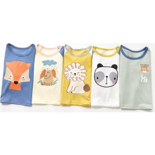New Brand Kids Boys Girls T-shirts Long Sleeve Newborn Baby Tops O-neck Cartoon Casual T Shirts Childrens Clothes Spring Autumn