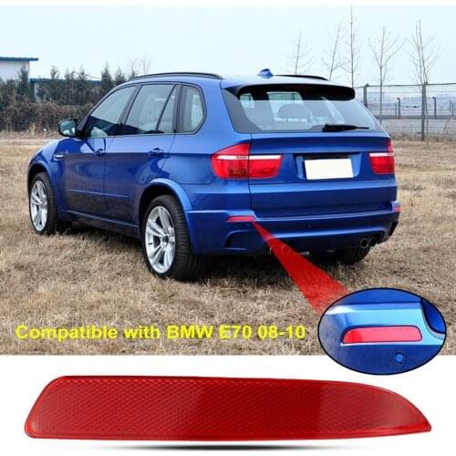 Tail Bumper Reflector Professional Modified Part Red Moisture Resistant Right Left Rear Bumper Trim False Lamp Reflector 6321715