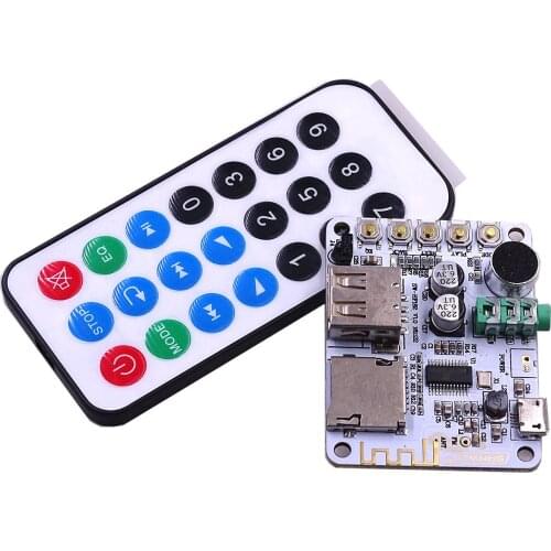 Bluetooth Audio Receiver board with USB TF card Slot decoding playback preamp output 5V Wireless Stereo Music Module