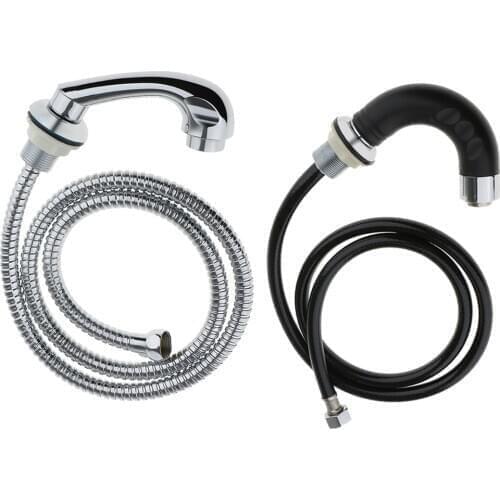 Pro Salon Equipment Shampoo Bowl Unit Plastic Sprayer Hose with Elbow Head Width Faucet Tube Plumbing Pipe Showerhead