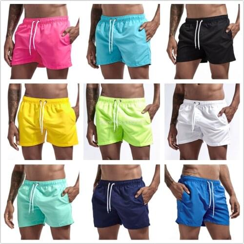 Pocket Swimming Shorts for Men Swimwear Man Swimsuit Swim Trunks Summer Bathing Beach Wear Surf Beach Short Board Pants Boxer