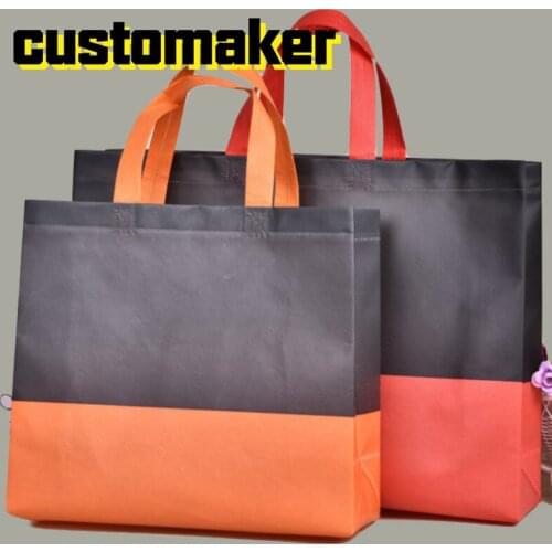 Women Foldable Shopping Bag Unisex Fabric Non-woven Shoulder Bags Tote grocery cloth Bags Pouch