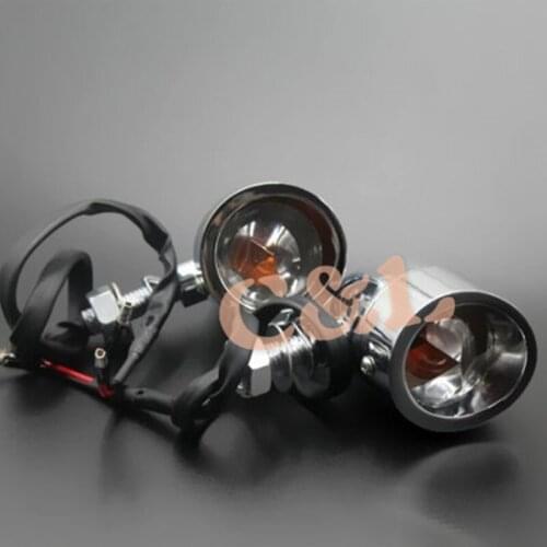 ZORBYZ Universal Motorcycle Chrome Aluminum Turn Signals Blinker light Clear Lens Pack Fit For Harley Bobber Chopper Custom