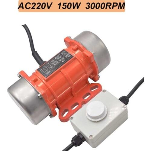 Concrete Vibration Motor 150W Monophasic AC 220V 3000rpm Aluminum Alloy Vibrating Vibrators for Shaker Table
