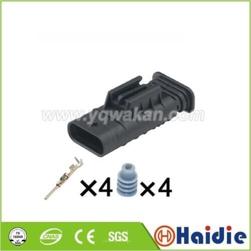 Free shipping 1set 4pin hirschmann plug Oxygen sensor plug-in auto waterproof cable connector 872-617-541