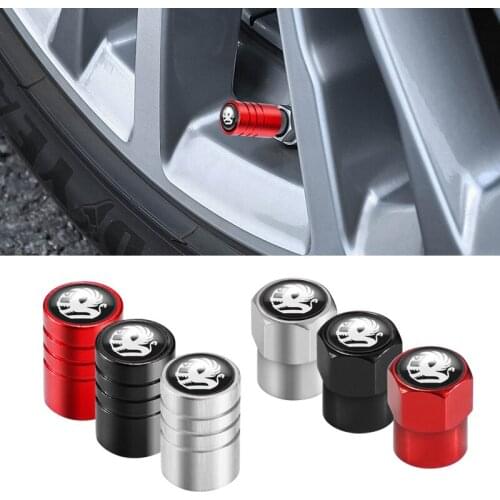 4PCS Aluminum Car Wheel Tire Air Valve Stem Caps For Opel Vauxhall Insignia Astra Corsa Vectra mokka Adam Grandland X Auto parts