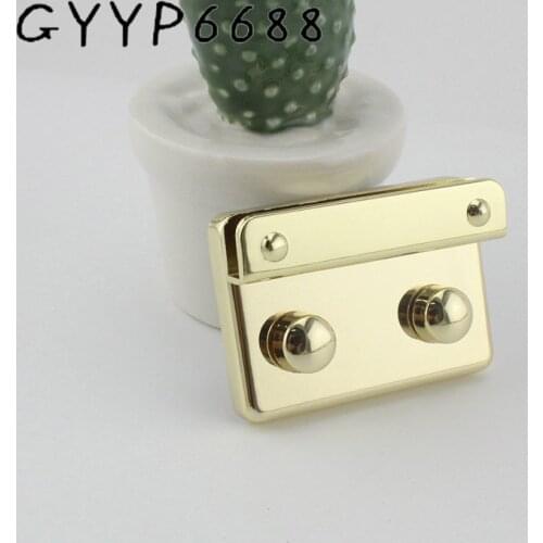 53*38mm 5sets High quality Light gold push lock leather luggage hardware accessories large repair kit DIY repair kit