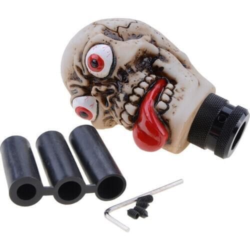 Car Decoration Universal Car Manual Stick Gear Shift Knob Lever Shifter Death Skull Head shift knob e46