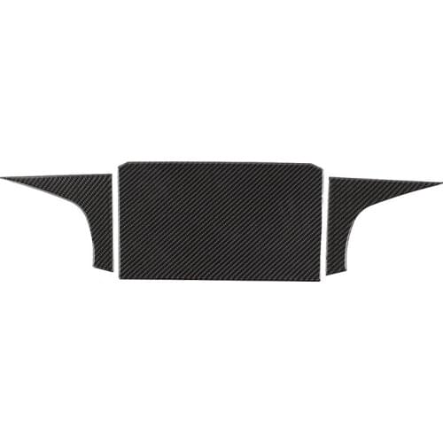 For Suzuki Jimny 2019 2020 Carbon Fiber Car Dashboard CD Screen Top Decoration Cover Trim Sticker Car Accessories, 3PCS