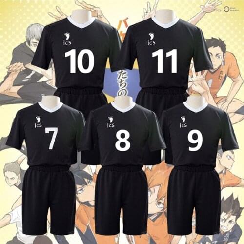 Haikyuu Inarizaki High Miya Atsumu Kita Shinsuke Cosplay Costume Haikyuu Suit Uniform Shirt+Shorts School Uniform Costume