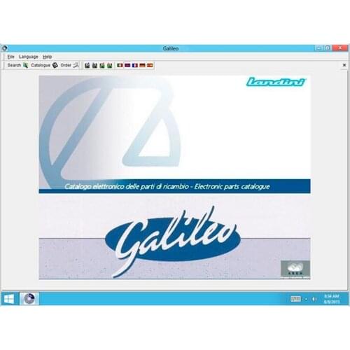 Landini EPC Galileo v8.0 - Spare parts catalogue for Landini tractors