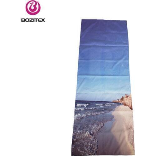 Outdoor travel microfiber towel swimming beach bath compact soft quick dry sports yoga towel with mesh bag
